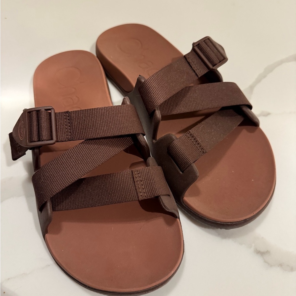 Chaco Brown Slide Sandals